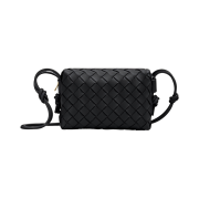 Bottega Veneta Mini Leather Loop Bag Black