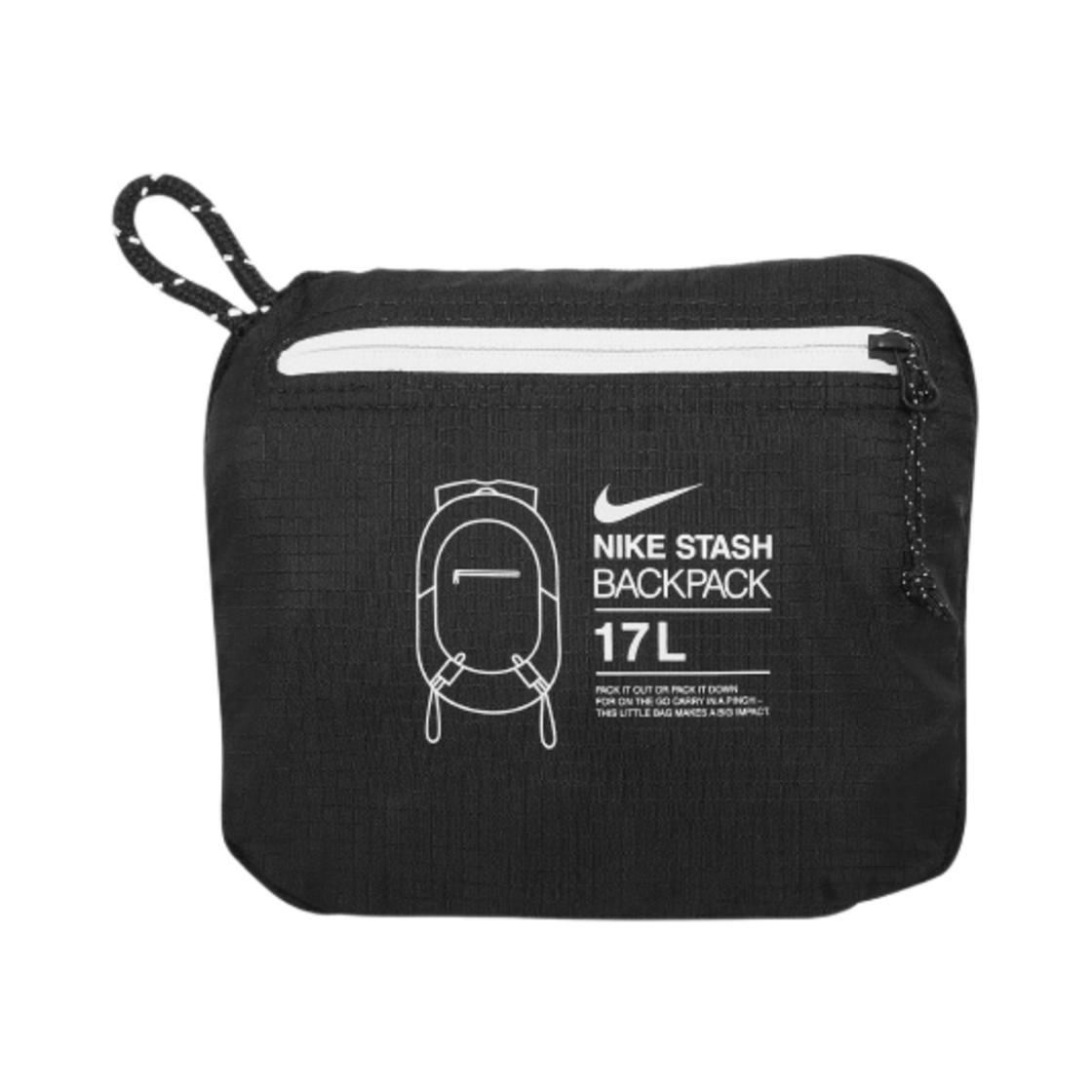나이키 스태시 백팩 17L 블랙 화이트(Nike Stash Backpack 17L Black White) - 3