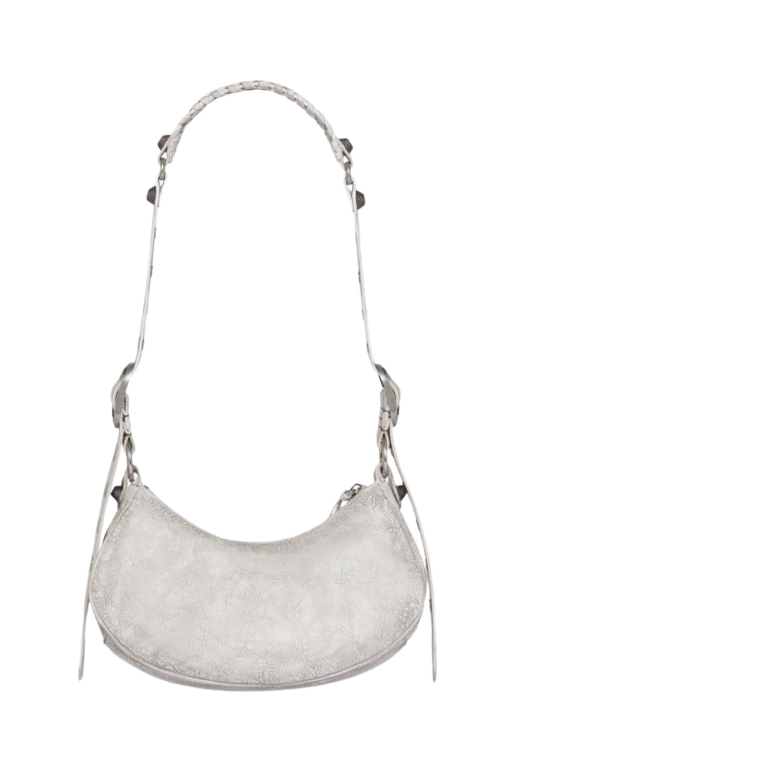 발렌시아가 르 카골 XS 숄더백 더티 이펙트 옵틱 화이트(Balenciaga Le Cagole XS Shoulder Bag Dirty Effect Optic White) - 3