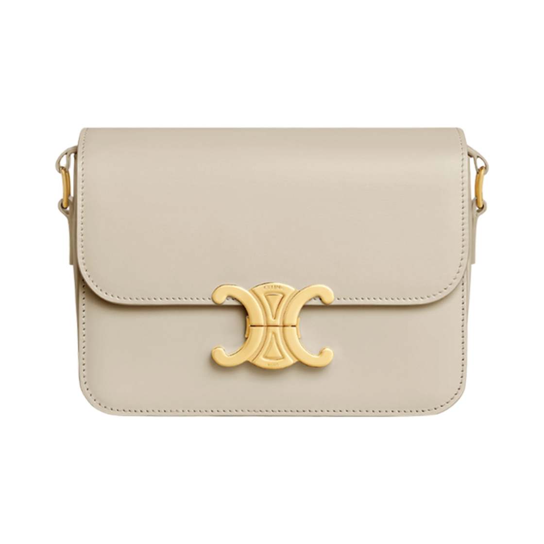 셀린느 틴 트리옹프 백 샤이니 카프스킨 라이트 스톤(Celine Teen Triomphe Bag in Shiny Calfskin Light Stone) - 1