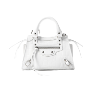 Balenciaga Crocodile Embossed White