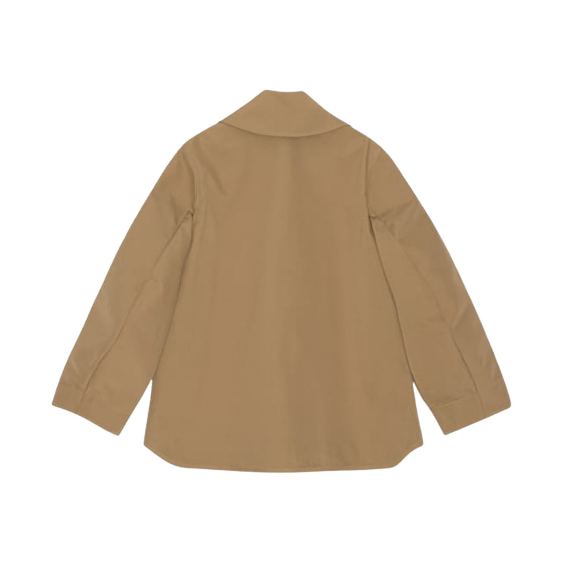 (W) 가니 헤비 트윌 어시매트릭 자켓 페트리파이드 오크((W) Ganni Heavy Twill Asymmetric Jacket Petrefied Oak) - 2