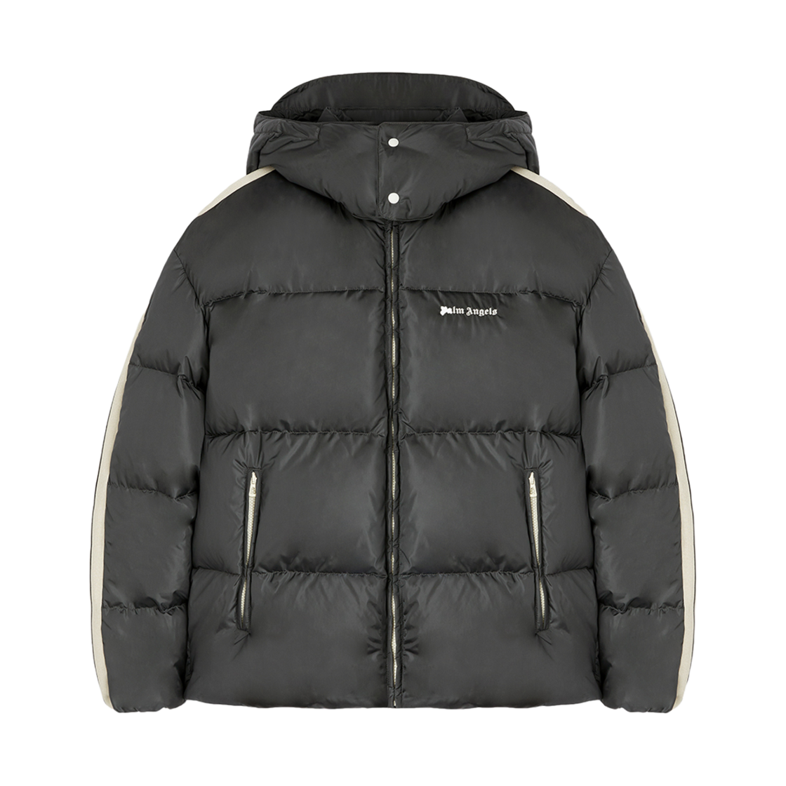 팜엔젤스 후드 트랙 다운 재킷 다크 그레이(Palm Angels Hood Track Down Jkt Dark Grey)