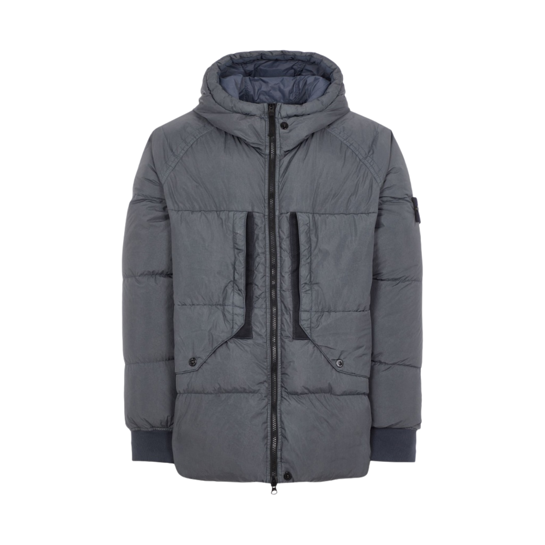 스톤 아일랜드 40723 가먼트 다이드 크링클랩스 리사이클 나일론 다운 자켓 리드 - 23FW(Stone Island 40723 Garment Dyed Crinkle Reps Recycled Nylon Down Jacket Lead - 23FW) - 1