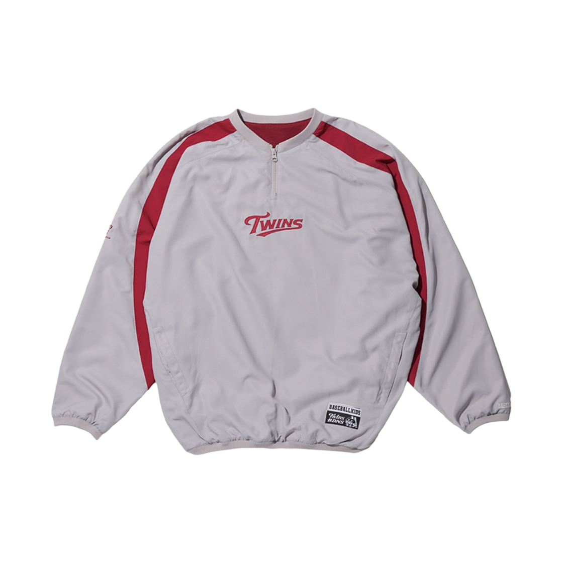 빠더너스 x LG 트윈스 하프 집업 자켓 그레이(BDNS x LG TWINS Half Zip-Up Jacket Grey)