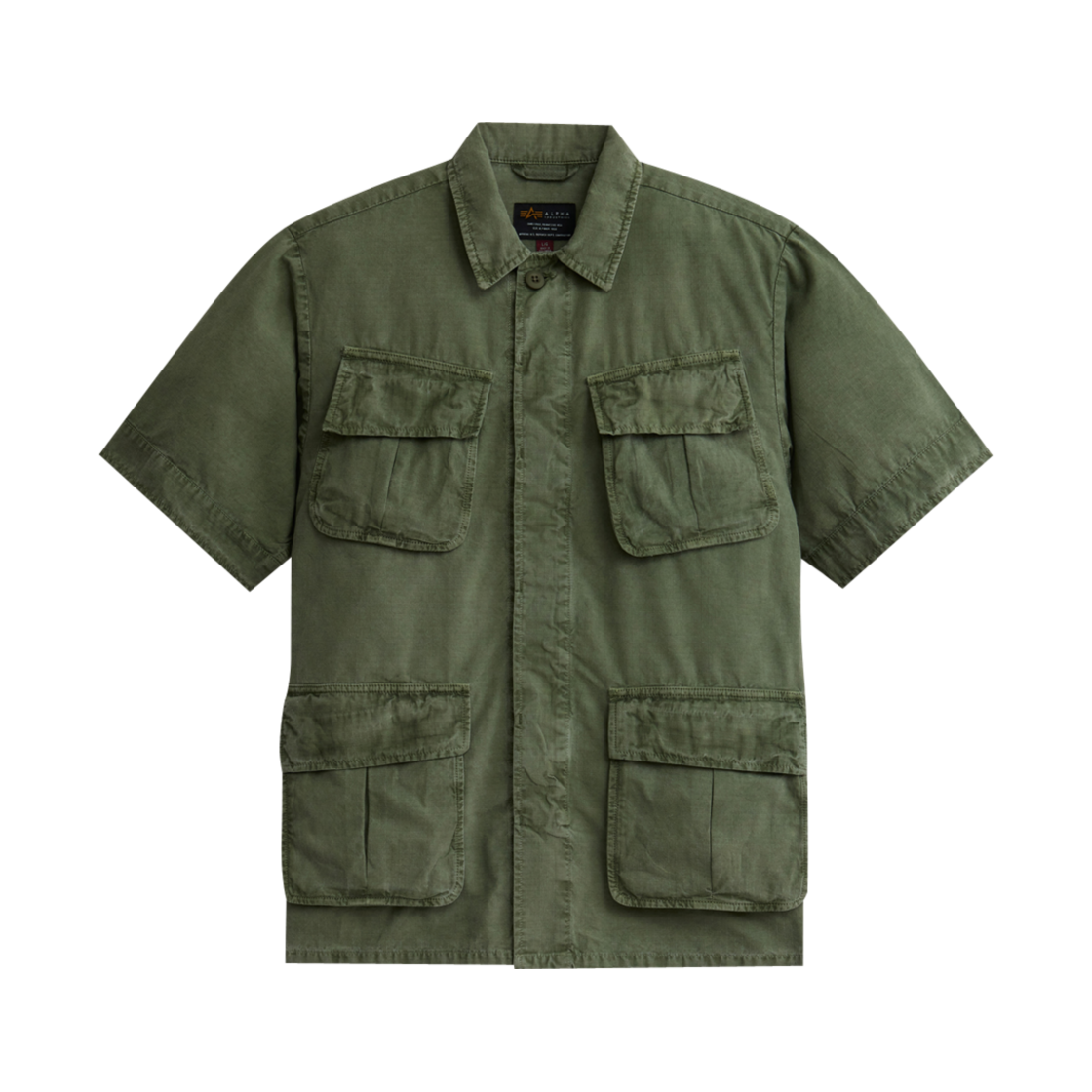 알파 인더스트리 SS 퍼티그 오버셔츠 OG-107 그린