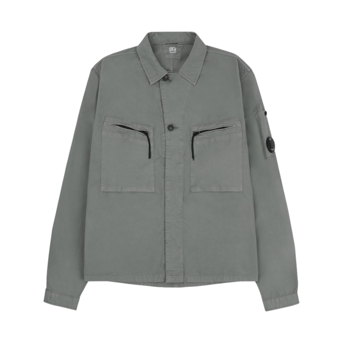 11CMSH145A002824G917 C.P. Company Gabardine Utility Shirt Grey - 21FW