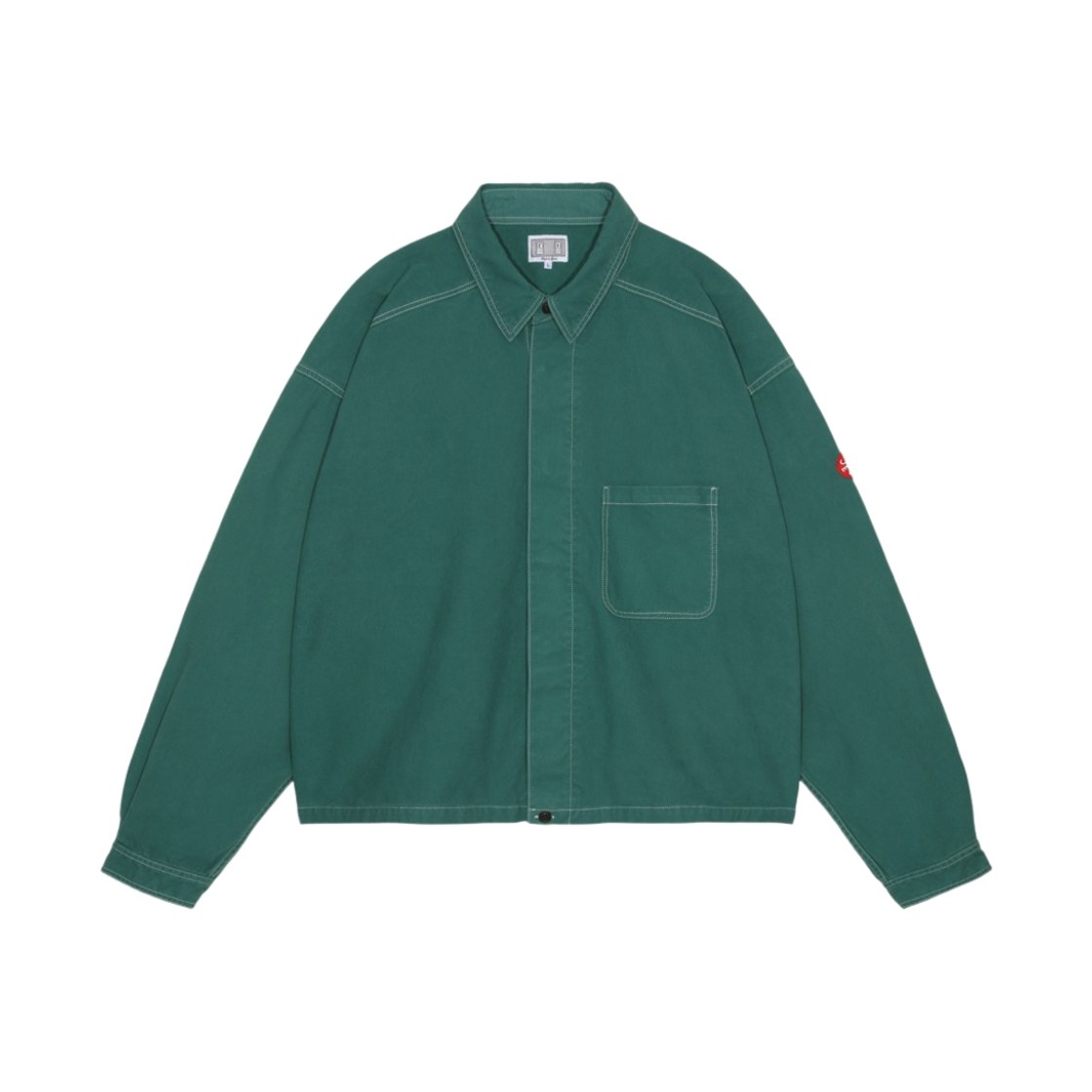 카브엠트 오버다이 숏 셔츠 자켓 그린 - 23FW(Cav Empt Overdye Short Shirt Jacket Green - 23FW)