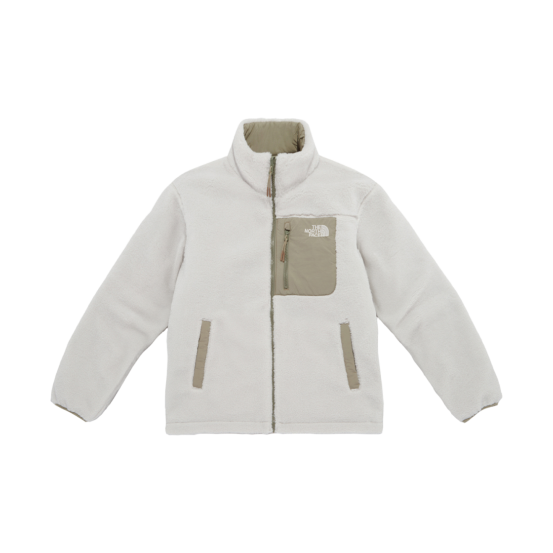 노스페이스 리 울웨이브 리버시블 자켓 화이트 샌드 - 24FW(The North Face Re Woolwave Reversible Jacket White Sand - 24FW) - 1