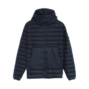 Stone Island 40324 Bio-Based Ripstop Nylon Hooded Down Jacket Navy Blue - 22SS