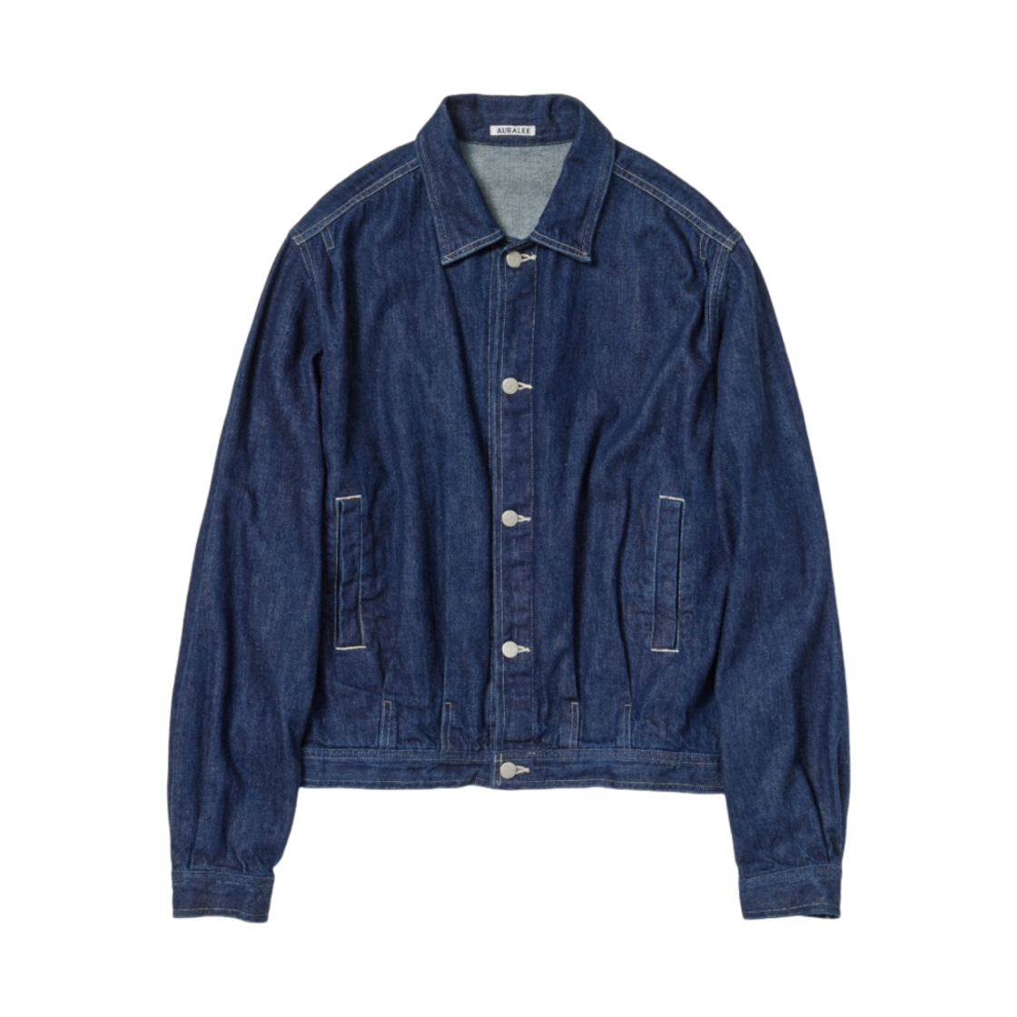 오라리 셀비지 라이트 데님 블루종 인디고 - 23SS(Auralee Selvedge Light Denim Blouson Indigo - 23SS)