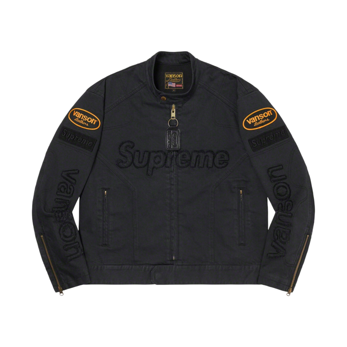 슈프림 x 밴슨 레더스 코듀라 데님 자켓 블랙 - 22FW(Supreme x Vanson Leathers Cordura Denim Jacket Black - 22FW)