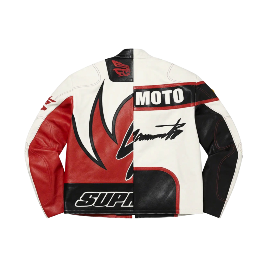 슈프림 x 요지 야마모토 x 밴슨 레더스 스플릿 자켓 화이트 - 22FW(Supreme x Yohji Yamamoto x Vanson Leathers Split Jacket White - 22FW) - 3