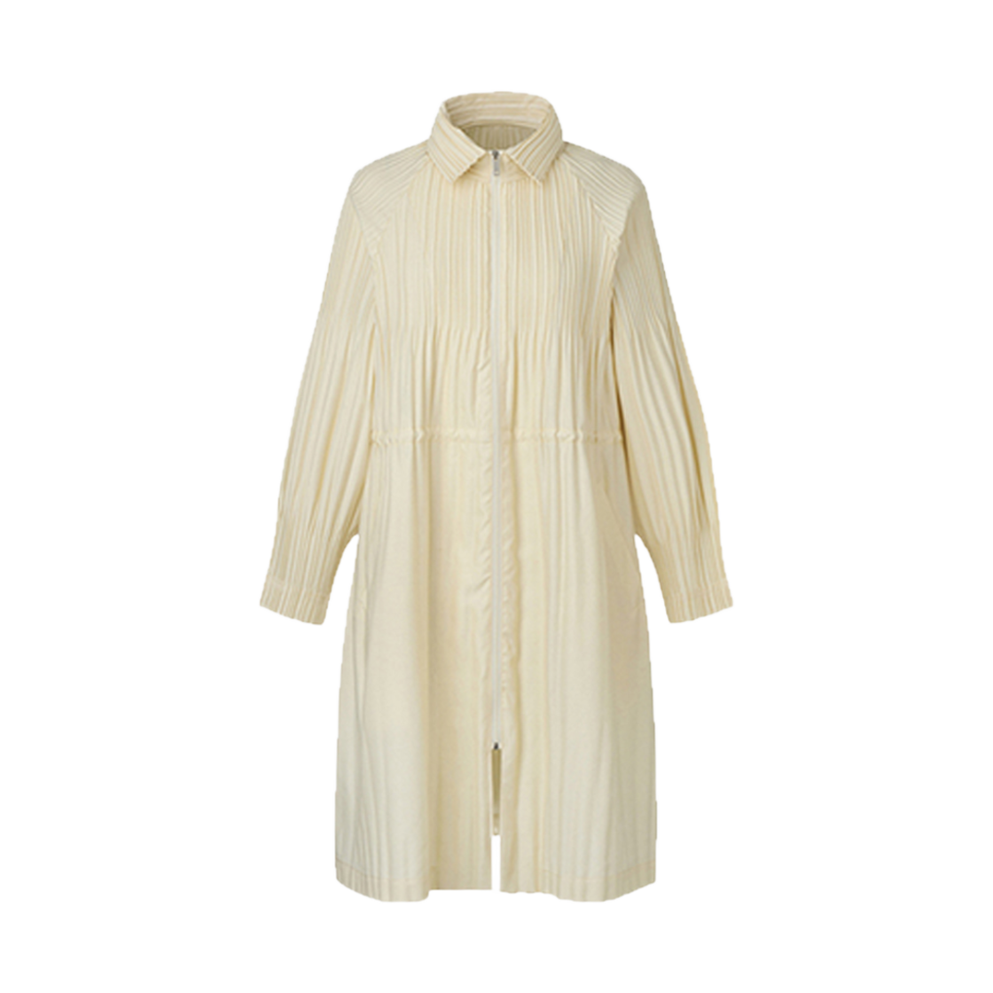 WJU3AIV Monplisse Women Safari Long Pleats Outer Ivory