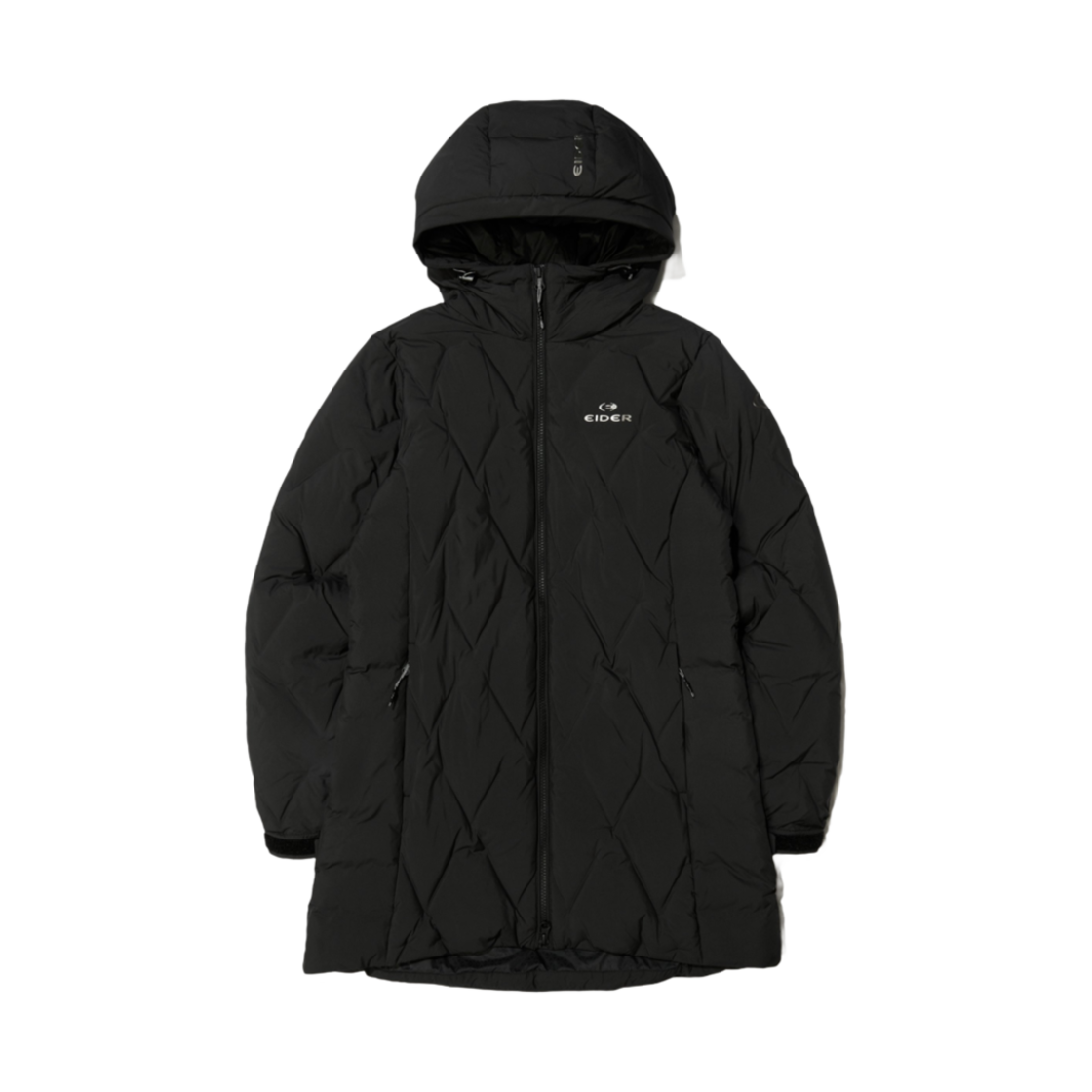 (W) 아이더 써모락 튜브 미들 다운 자켓 블랙((W) Eider Thermolock Tube Middle Down Jacket Black)