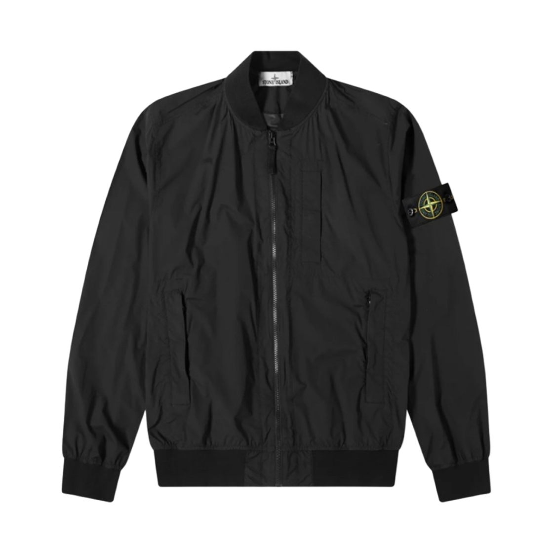 스톤 아일랜드 44431 스킨 터치 나일론 TC 패커블 봄버 자켓 블랙 - 20SS