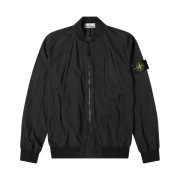 Stone Island 44431 Skin Touch Nylon TC Packable Bomber Jacket Black - 20SS
