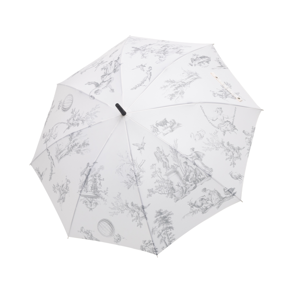 BLT057 Bloomingtale Toile de Jouy Grey Umbrella