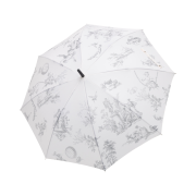 Bloomingtale Toile de Jouy Grey Umbrella