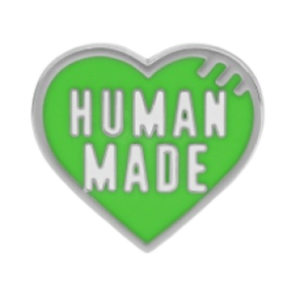 휴먼 메이드 하트 핀 그린 | Human Made | KREAM