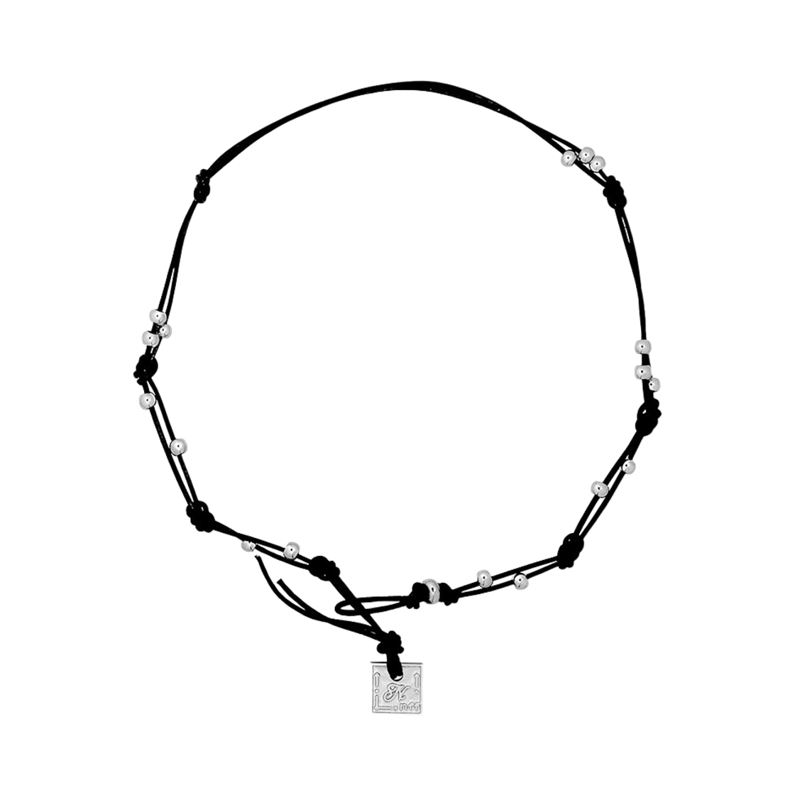 엔프프 레이어드 레더 네크리스(Nff Layered Leather Necklace) - 1