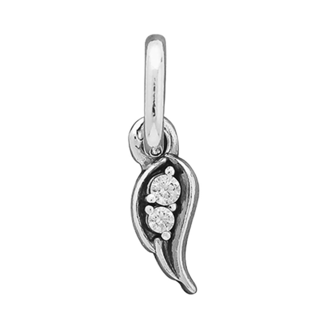 (W) 판도라 미 스파클링 엔젤 윙 미니 댕글 참 스털링 실버 클리어((W) Pandora ME Sparkling Angel Wing Mini Dangle Charm Sterling Silver Clear)