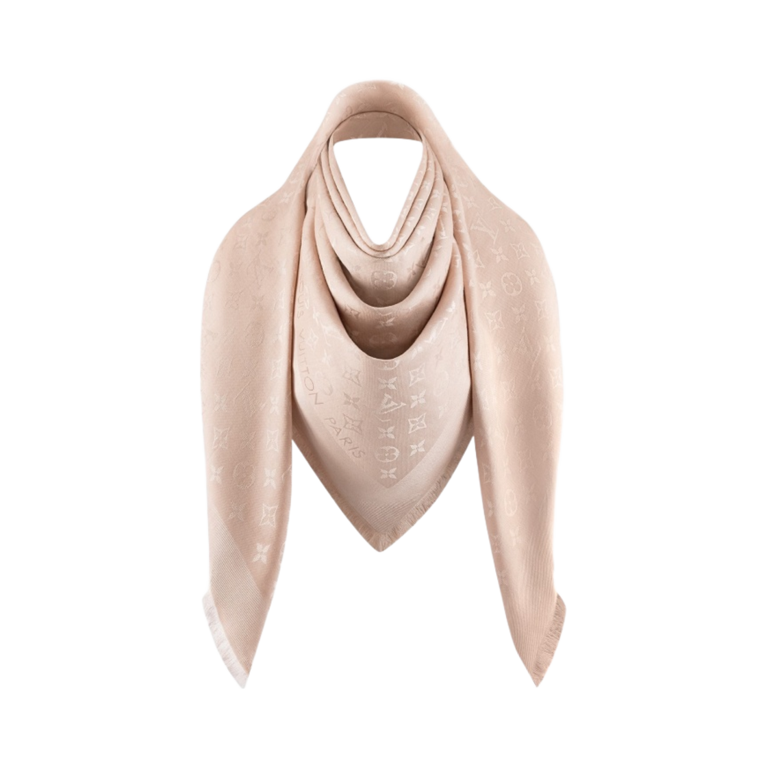M77356 (W) Louis Vuitton Monogram Classic Shawl Ecru - #2