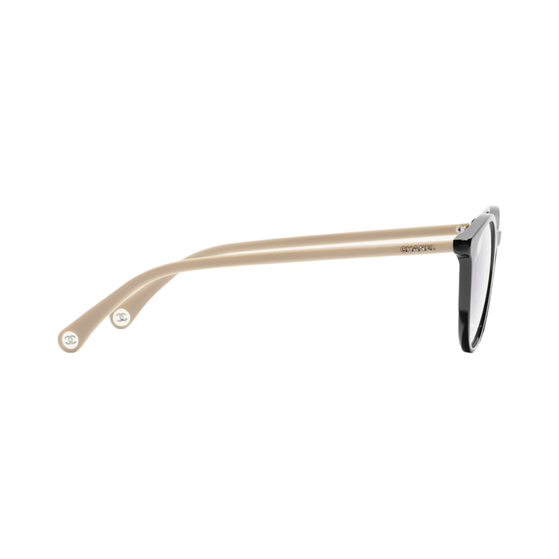 샤넬 판토스 프레임 아세테이트 & 블랙 베이지(Chanel Pantos Eyeglasses Acetate & Black Beige) - 3
