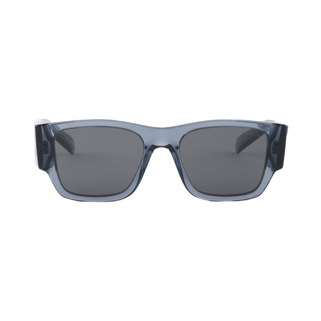 프라다 선글라스 트라이앵글 로고 슬레이트 그레이 렌즈(Prada Sunglasses with Triangle Logo Slate Gray Lenses)