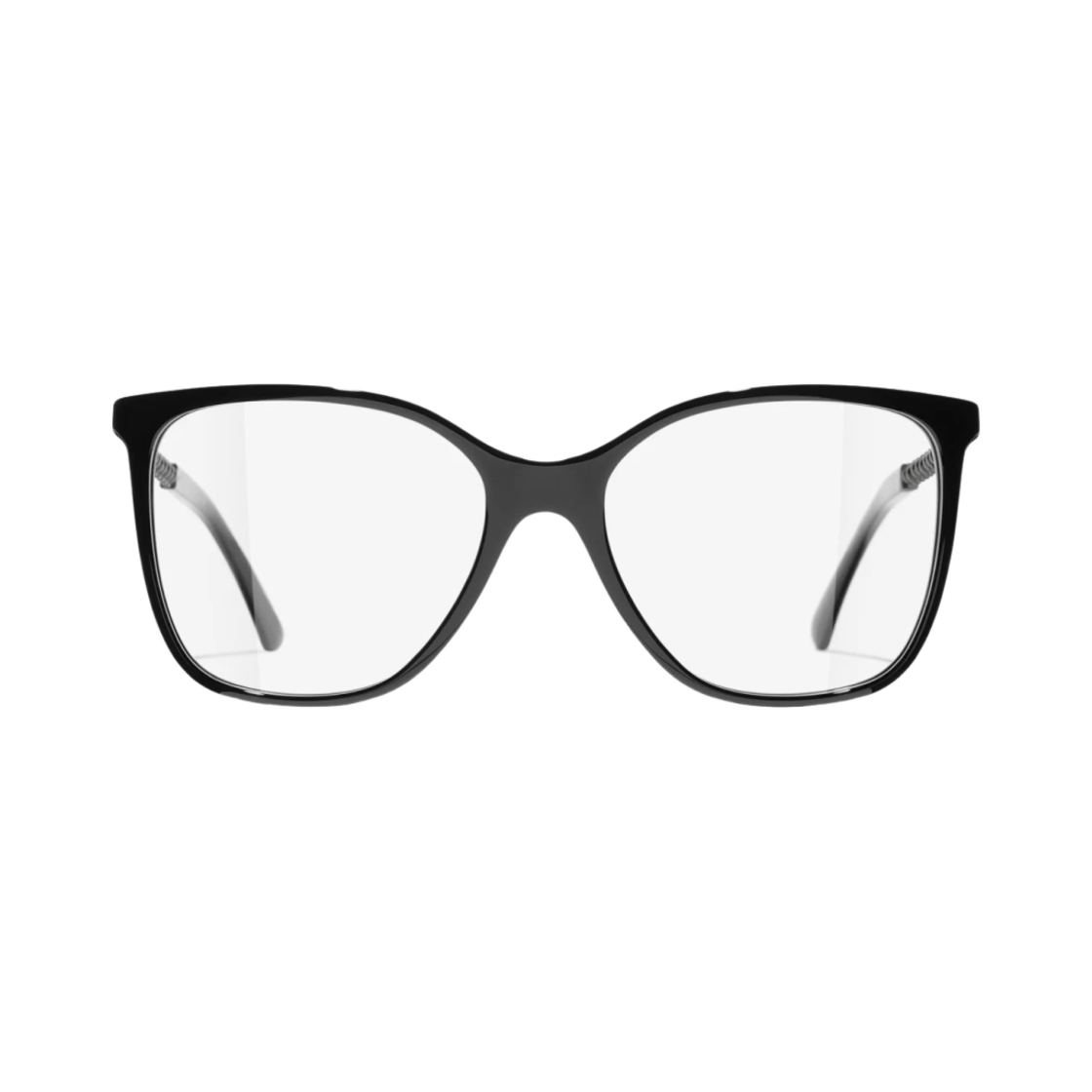샤넬 스퀘어 프레임 아세테이트 글래스 펄 & 블랙(Chanel Square Eyeglasses Acetate Glass Pearls & Black) - 1