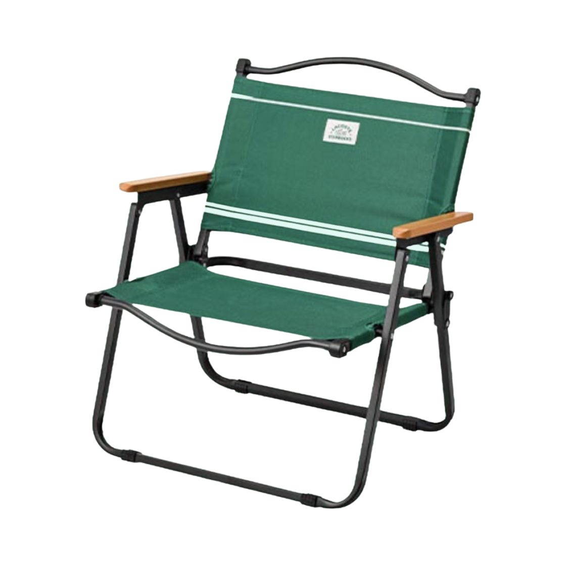 스타벅스 x 라코스테 와이드 폴딩 체어 그린(Starbucks x Lacoste Wide Folding Chair Green)