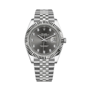 Rolex Datejust 41mm 126334 Slate Diamond-Set Jubilee