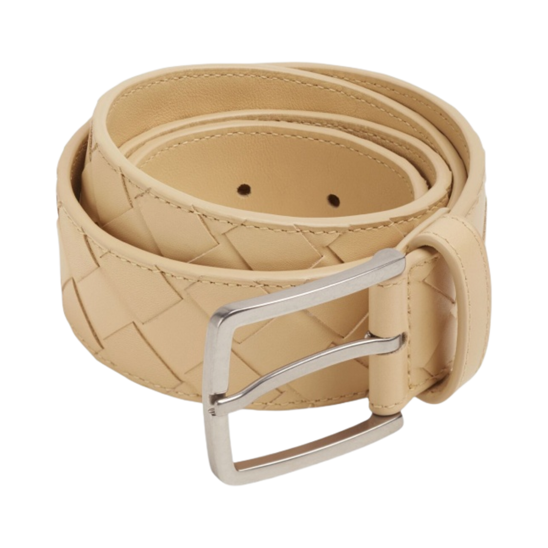 보테가 베네타 인트레치아토 레더 벨트 포리지(Bottega Veneta Intrecciato Leather Belt Porridge) - 1