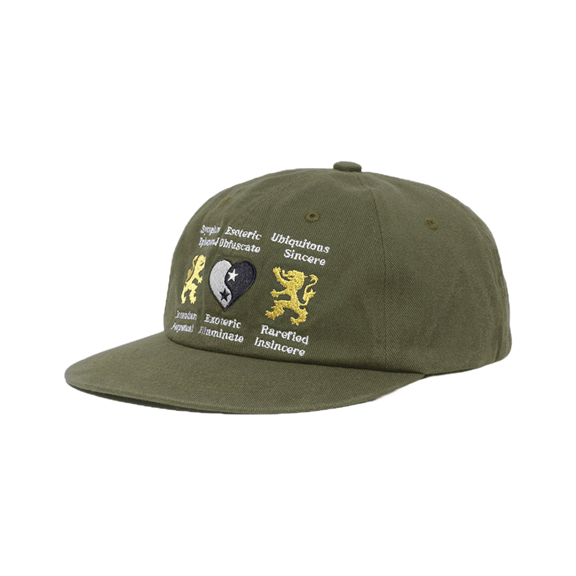 FAS031 FASTLE Lion Heart Washed Cap Khaki