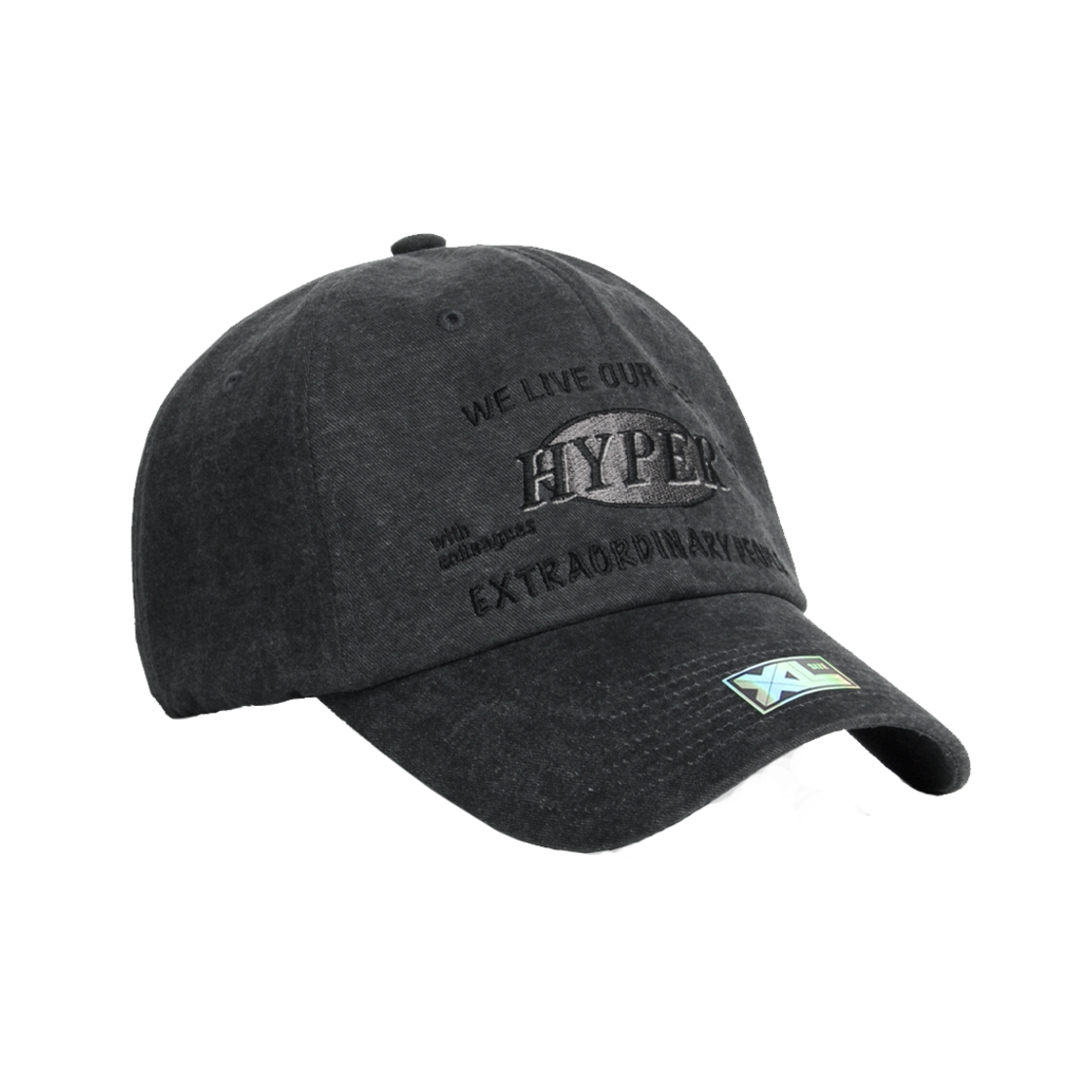 XL073 PLATEAU BIG SIZE BALLCAP XL HY CAP DARK GREY