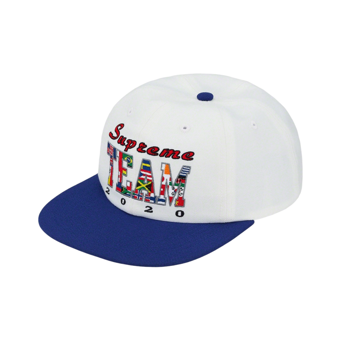 슈프림 슈프림 팀 6-패널 캡 화이트 - 20SS(Supreme Supreme Team 6-Panel White - 20SS) - 1