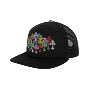 Chrome Hearts Multi Color Cross Mesh Trucker Hat Black