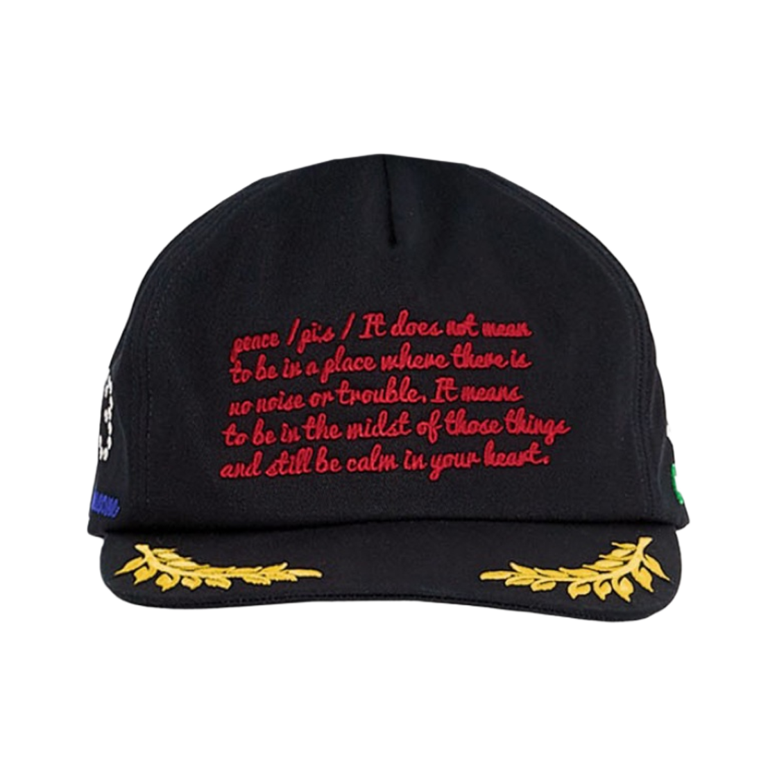 피스마이너스원 5 패널 볼캡 #3 블랙(Peaceminusone 5 Panel Ball Cap #3 Black)