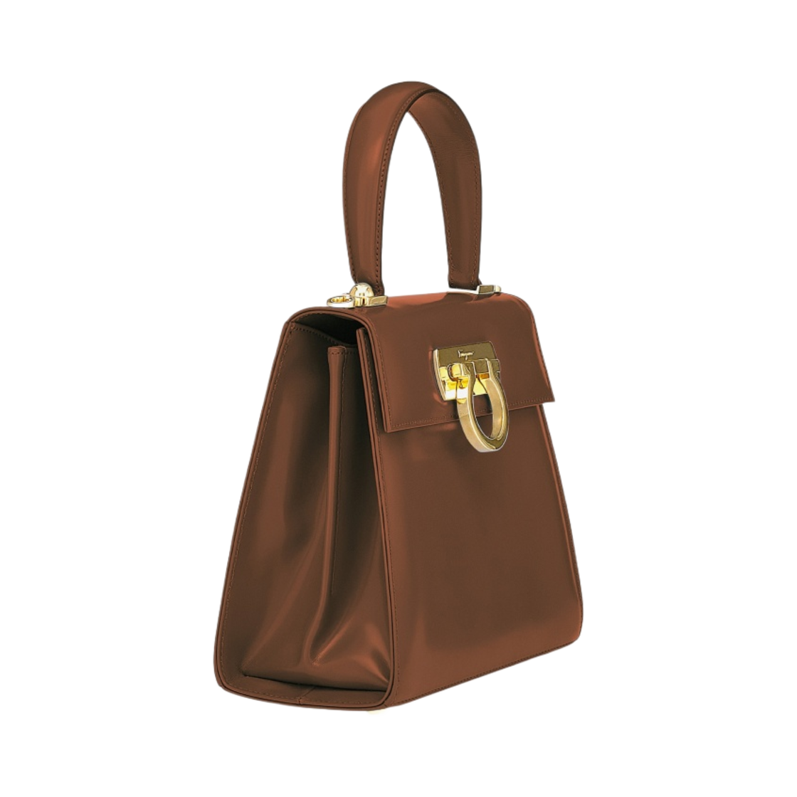 페라가모 스몰 켈리백 레더 브라운(Ferragamo Small Kelly Bag Leather Brown) - 2