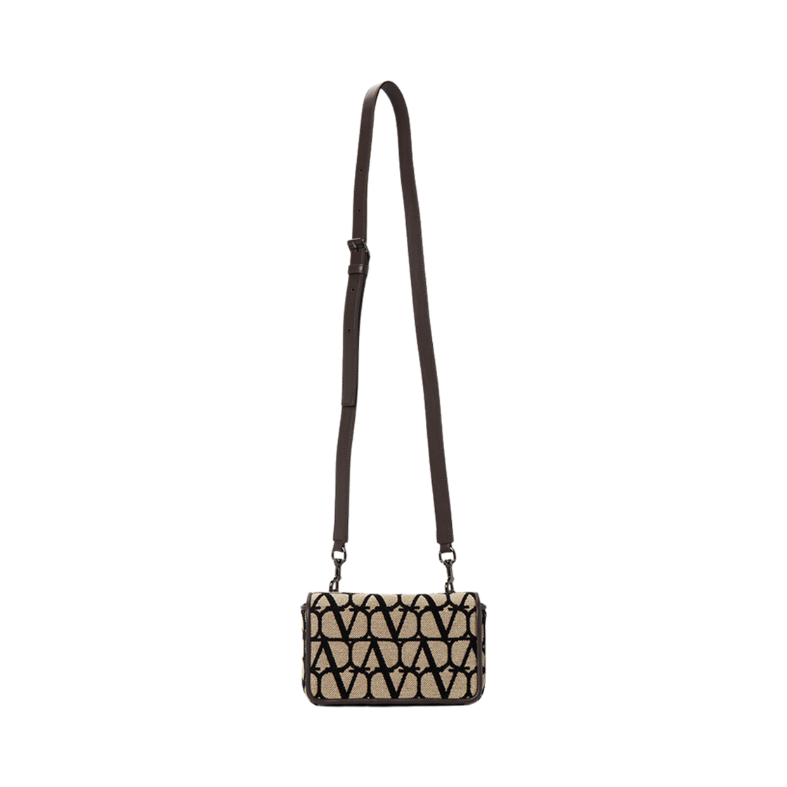 발렌티노 트왈 아이코노그래피 크로스바디백 베이지 블랙(Valentino Toile Iconographe Crossbody Bag Beige Black) - 2