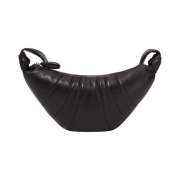 Lemaire Medium Croissant Bag Soft Nappa Leather Dark Chocolate