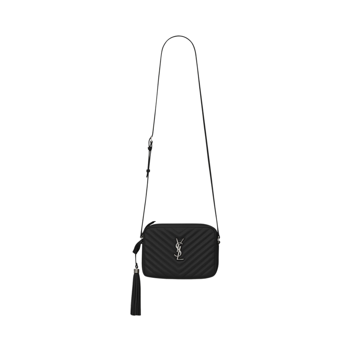 생로랑 퀄티드 레더 루 카메라백 블랙(Saint Laurent Lou Camera Bag in Quilted Leather Black) - 1