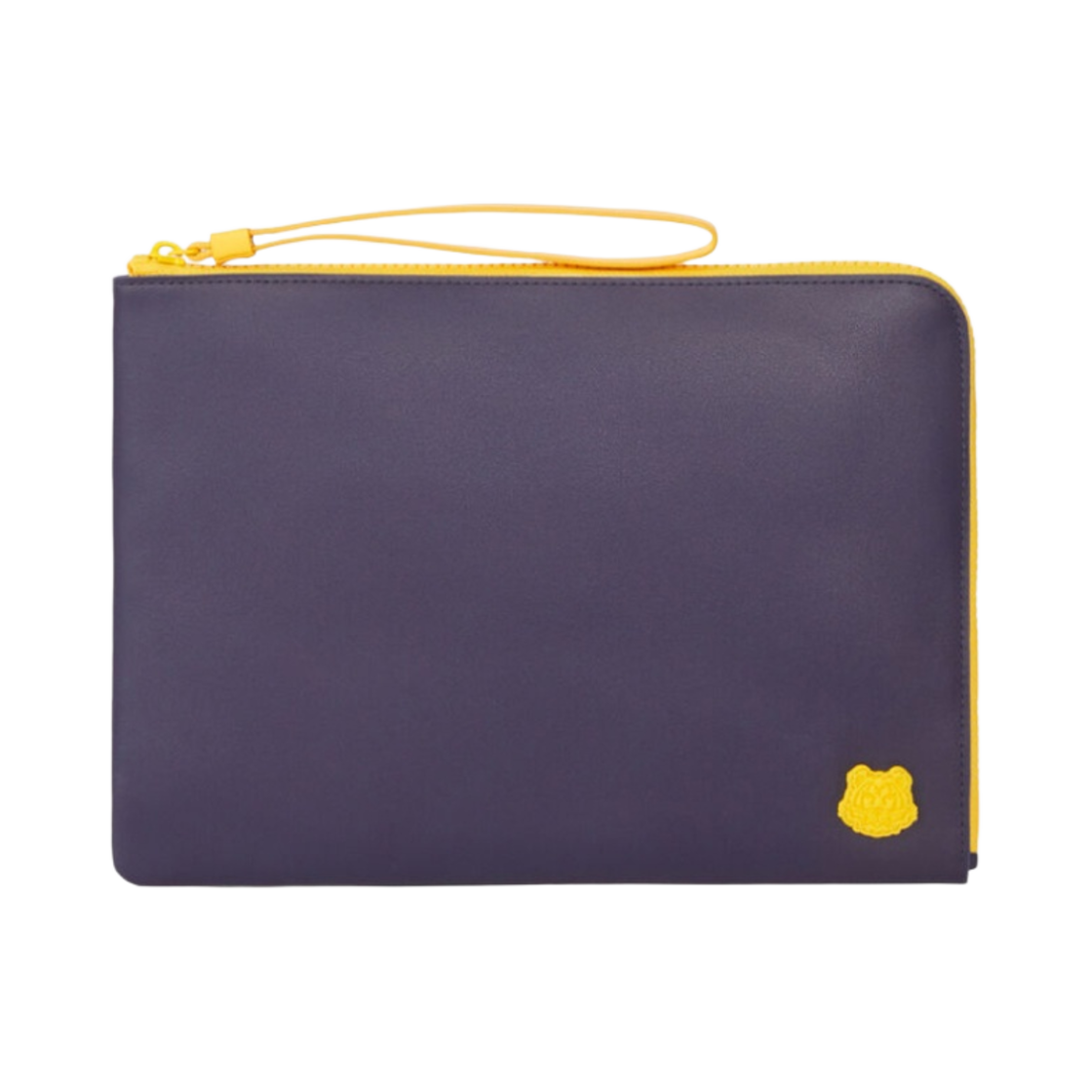 겐조 타이거 크레스트 라지 레더 파우치 네이비 블루(Kenzo Tiger Crest Large Leather Pouch Navy Blue) - 1