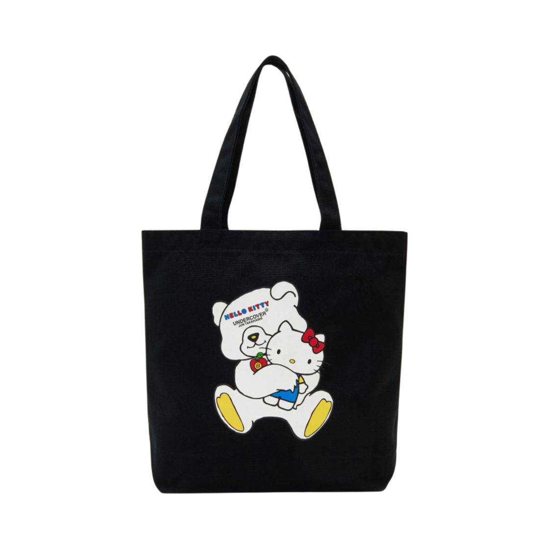언더커버 x 산리오 UC2D8B02 헬로 키티 코튼 토트백 블랙(Undercover x Sanrio UC2D8B02 Hello Kitty Cotton Tote Bag Black)