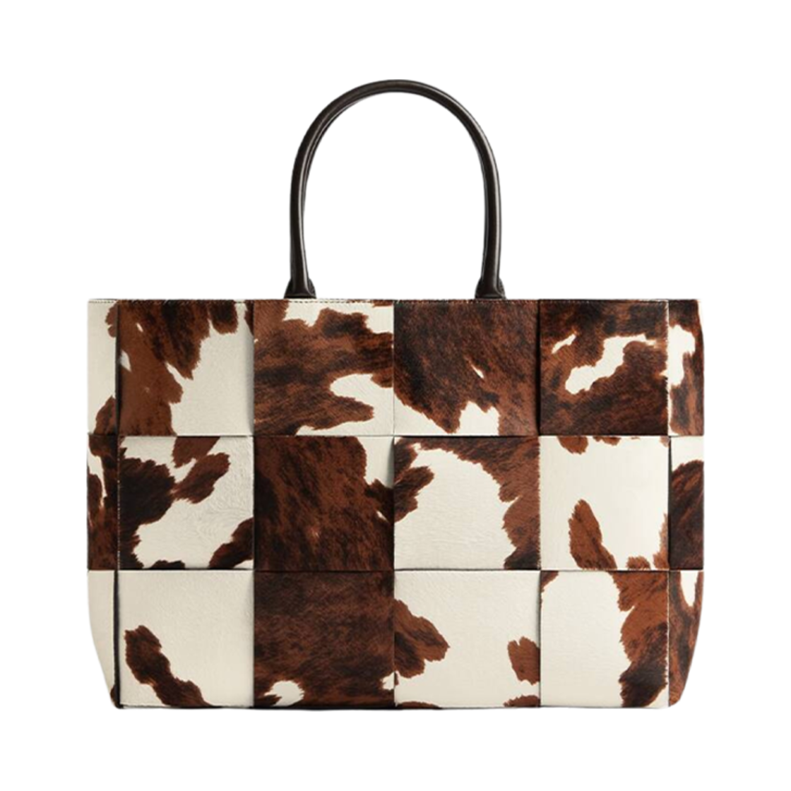 736182V3LS19163 Bottega Veneta Large Arco Tote Bag White Brown Fondant - 대표 이미지 #1