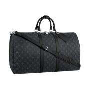 Louis Vuitton Keepall Bandouliere 55 Monogram Eclipse Grey