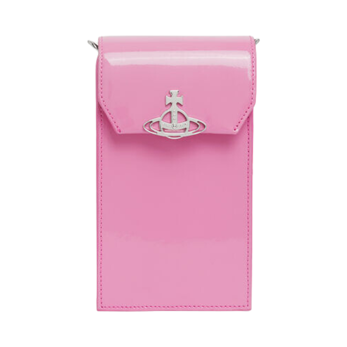 비비안 웨스트우드 샤이니 페이턴트 폰 백 핑크(Vivienne Westwood Shiny Patent Phone Bag Pink) - 1