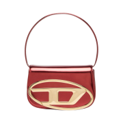Diesel Cl-1DR Leather Shoulder Bag Burgundy