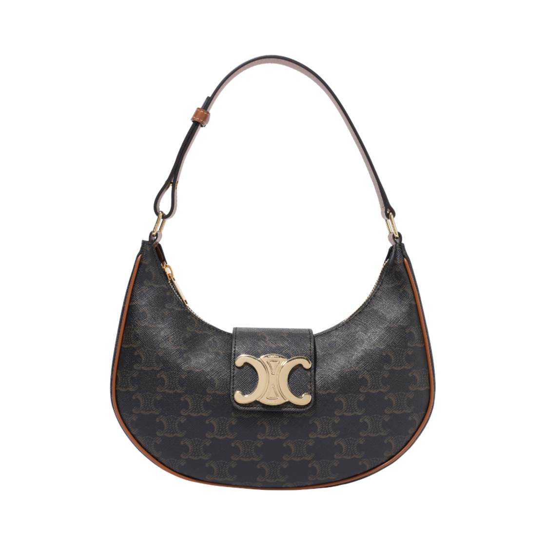 셀린느 미디움 아바 트리옹프 백 트리옹프 캔버스 카프스킨 탄(Celine Medium Ava Triomphe Bag in Triomphe Canvas Calfskin Tan)