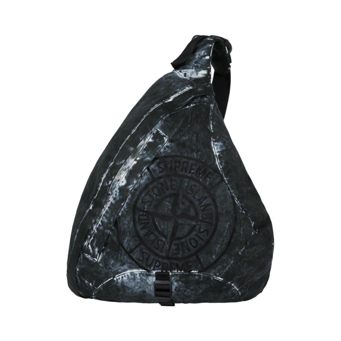 슈프림 x 스톤 아일랜드 페인티드 카모 나일론 숄더백 블랙 - 20FW
